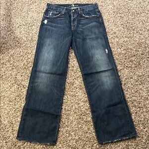 7 For All Mankind Indigo Denim Jeans